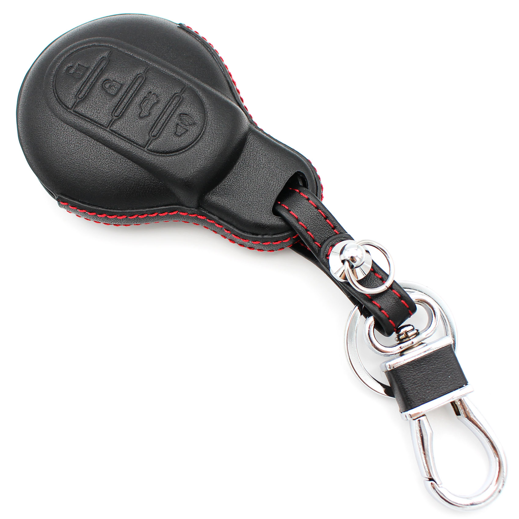 Mini Cooper Schlüsselanhänger, Leder Autoschlüssel Fob Abdeckung