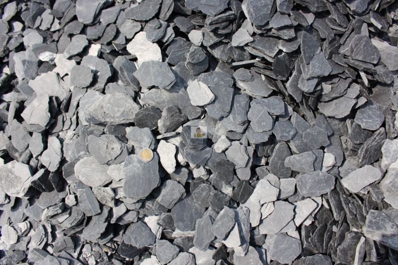 Schiefersplitt 15-30 / 30-80 Mosel Schiefer anthrazit schwarz 250