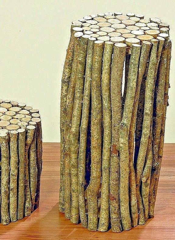 Objekt Birki Holzstamm Birke Natur Beistelltisch Herbst Weihnachts Deko 60 Cm Ebay
